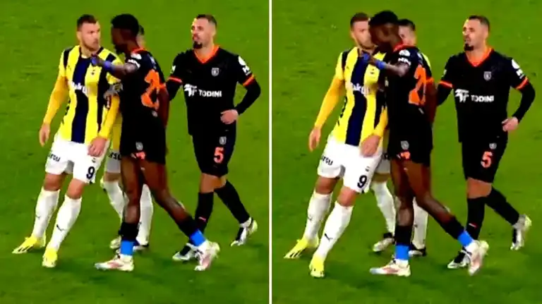 Ba, Dzeko'ya Kafa Attı: Kırmızı Kart!